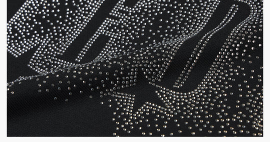 MEDM Rhinestone Star & Logo Hoodie | Face 3 Face