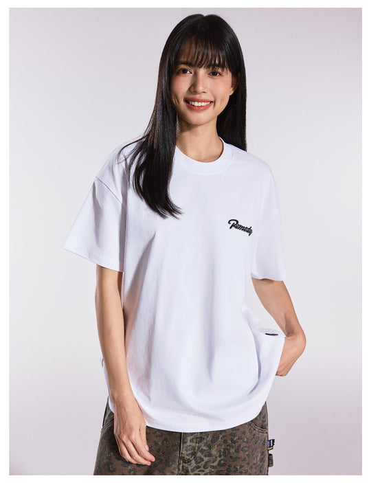 Remedy Diamond Pattern Logo Print Tee | Face 3 Face