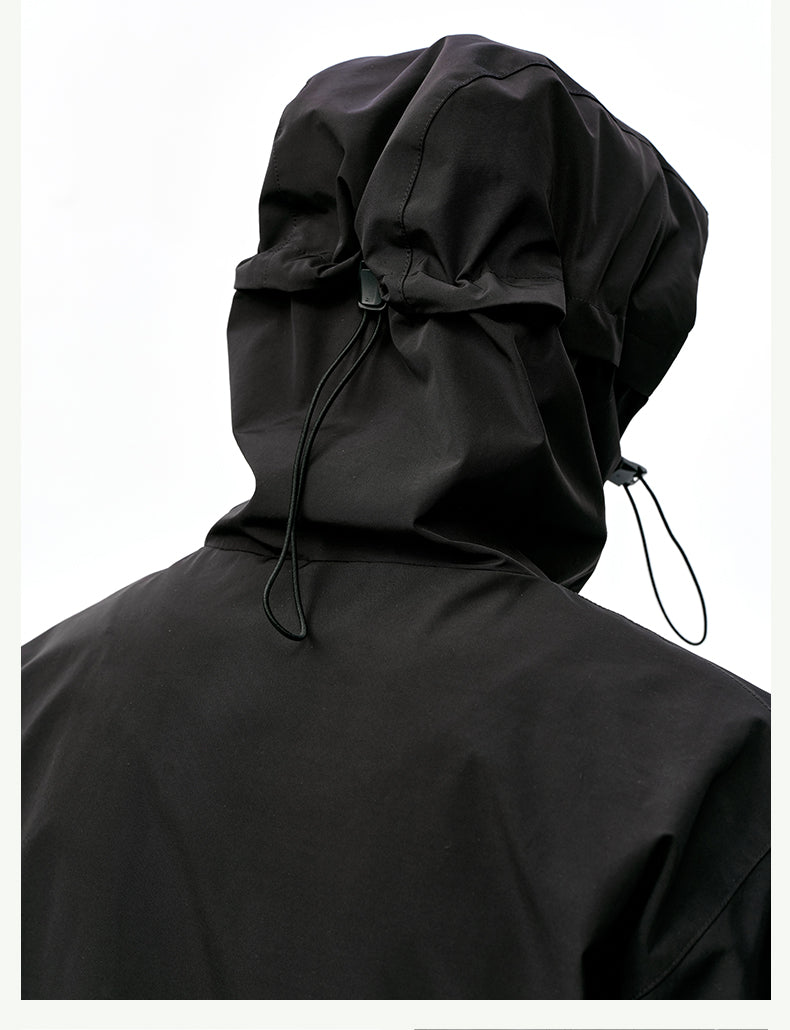 MEDM Basic Logo Embroidered Hardshell Jacket | Face 3 Face