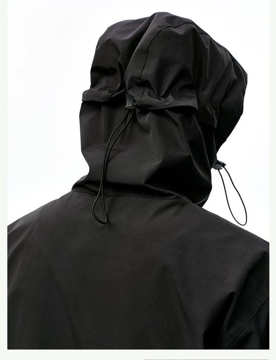 MEDM Basic Logo Embroidered Hardshell Jacket | Face 3 Face