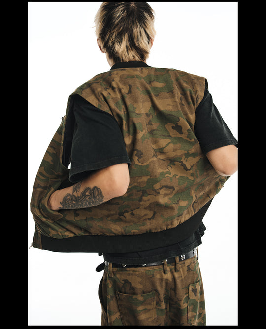 NOVACAM Camouflage Short Work Vest | Face 3 Face
