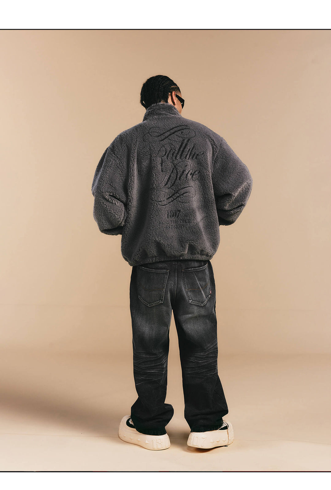 1807 ROLLTHEDICE Printed Sherpa Jacket | Face 3 Face