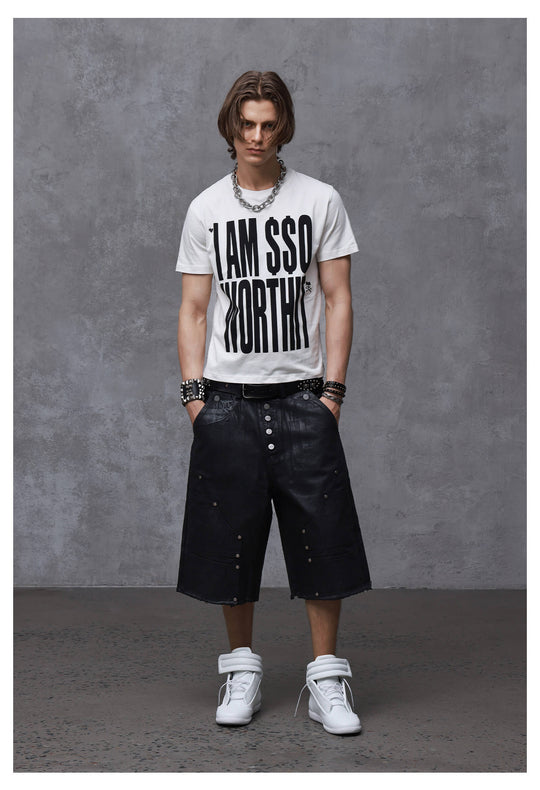 ANTIDOTE Heart and Skull Slogan Print Washed Short Sleeve Tee | Face 3 Face
