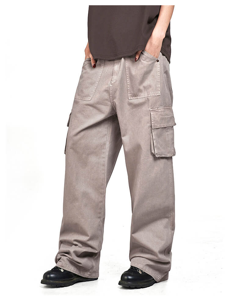 F3F Select Light Gray Utility Cargo Pants