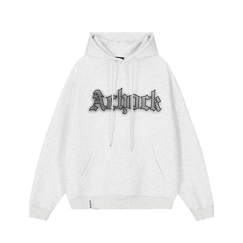 Achock Raglan Sleeve Logo Printed Hoodie