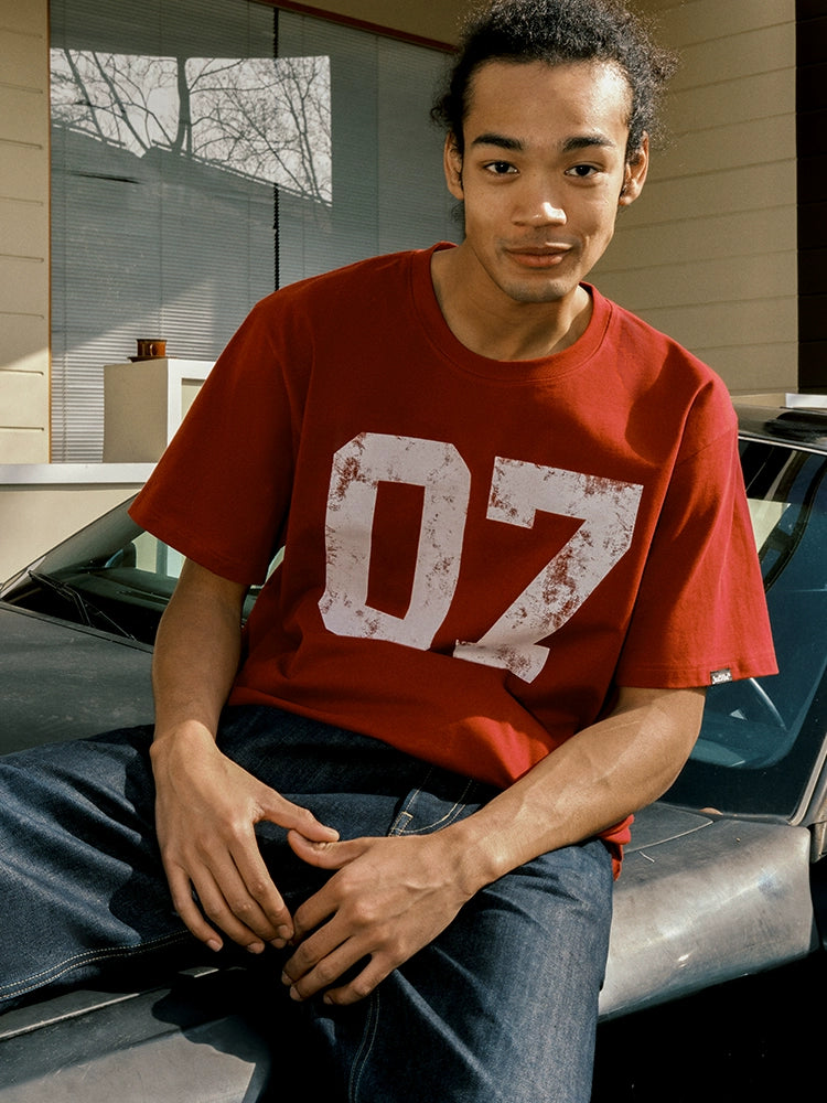 JUST VIBE Number 07 Vintage Print Tee | Face 3 Face