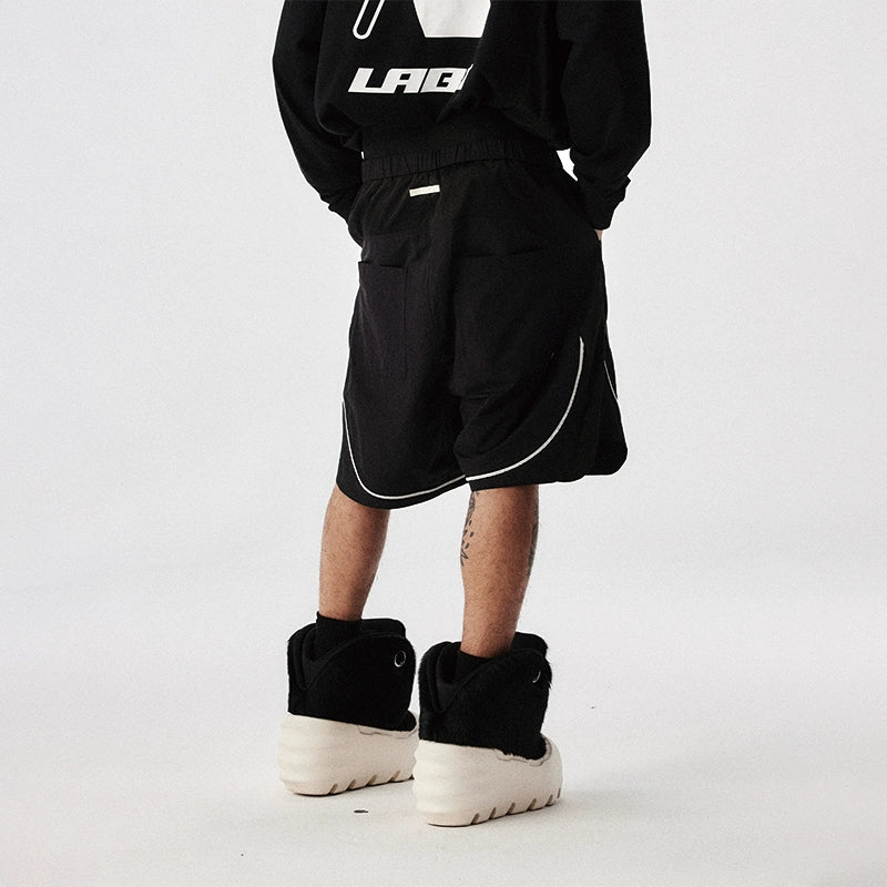 Labt Double Waist Sports Shorts | Face 3 Face