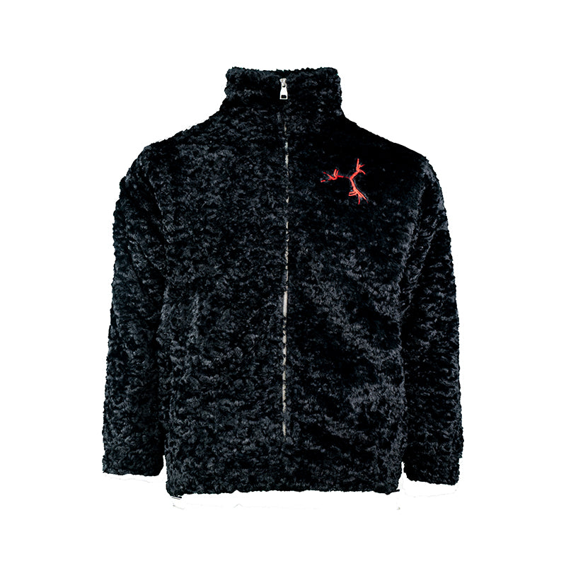 TGFCLUB Goat Embroidered Sherpa Fleece Jacket | Face 3 Face
