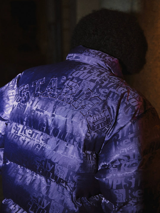 Remedy x STA STARMD SR 3D Logo Full Print Puffer Jacket | Face 3 Face