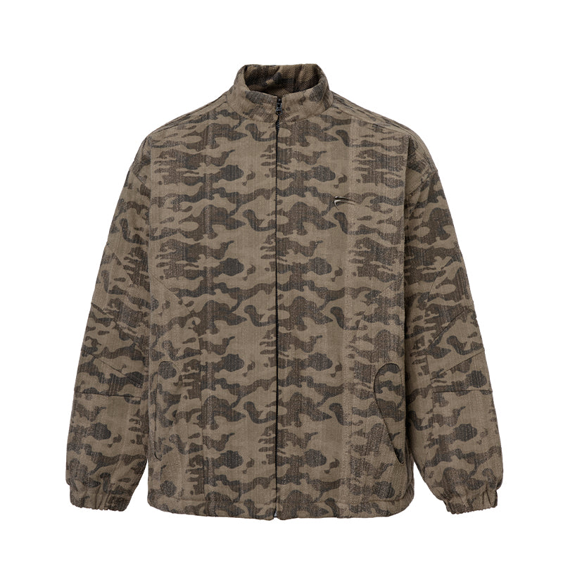 F2CE Washed Camouflage Quilted Lining Work Jacket | Face 3 Face