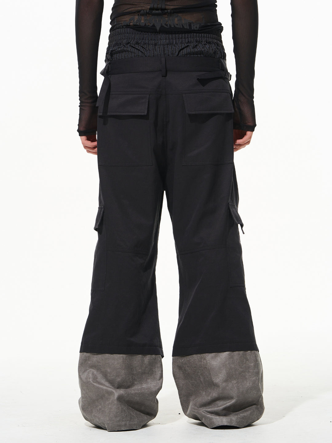 BLIND NO PLAN Triple Layer Color Blocking Work Pants | Face 3 Face