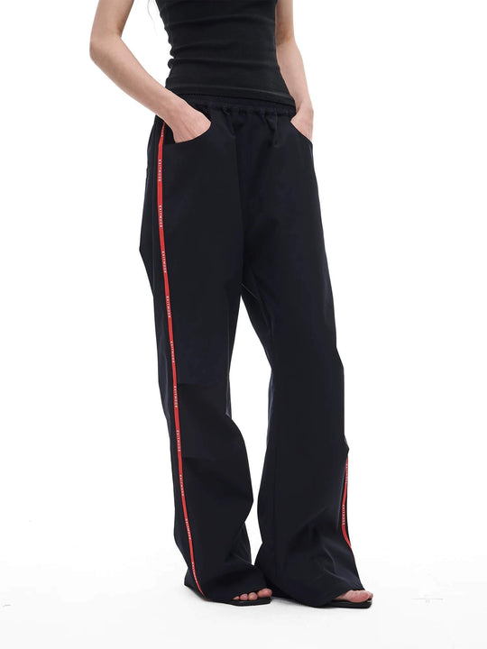 EXITMODE BY BLIND NO PLAN Side Webbing Pleated Track Pants | Face 3 Face