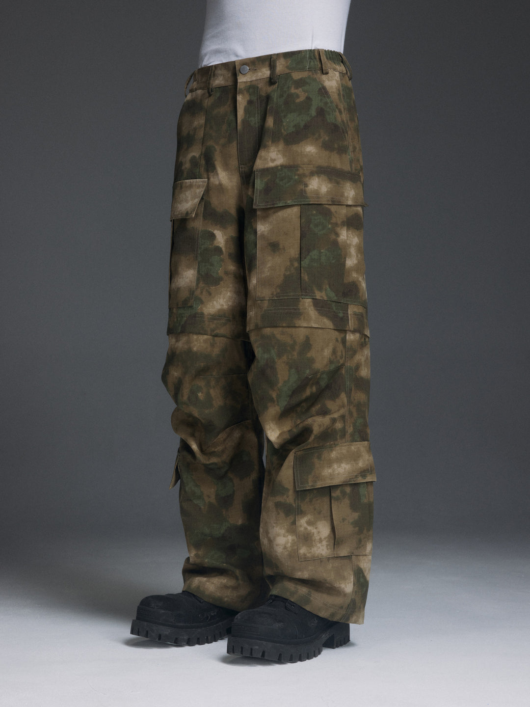 NOVACAM Camouflage Multi-Pocket Baggy Work Cargo Pants | Face 3 Face