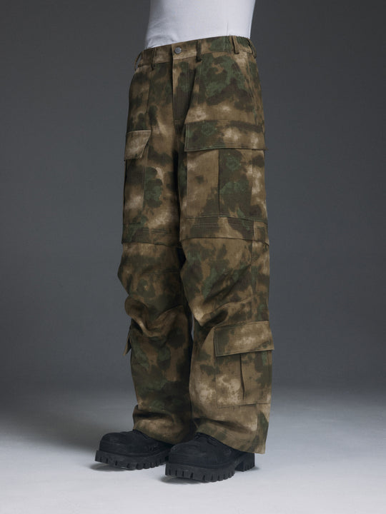 NOVACAM Camouflage Multi-Pocket Baggy Work Cargo Pants | Face 3 Face