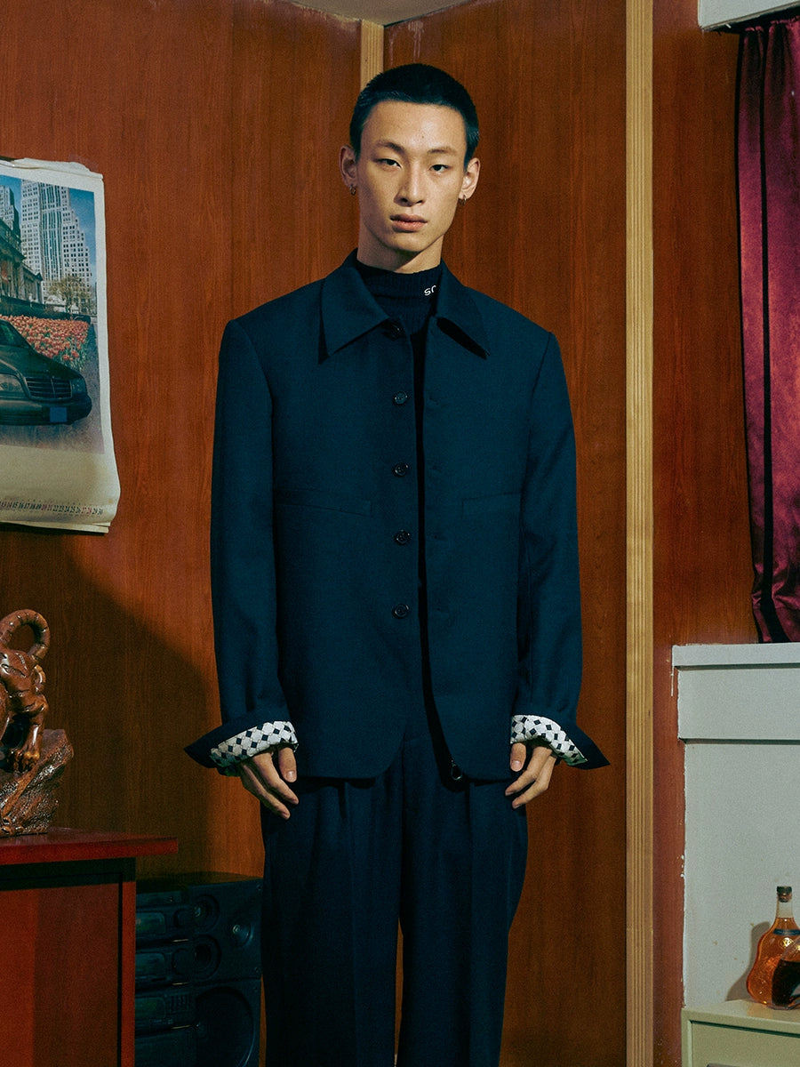 SOD Co. Wool Cubic Cut Suit Jacket | Face 3 Face