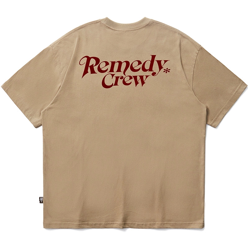 Remedy Gothic Font Logo Print Basic Tee | Face 3 Face