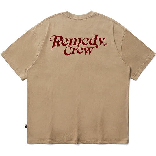 Remedy Gothic Font Logo Print Basic Tee | Face 3 Face