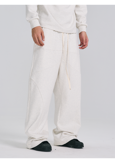 EVILKNIGHT(EK) Structure Cut Elastic Waist Baggy Sweatpants | Face 3 Face