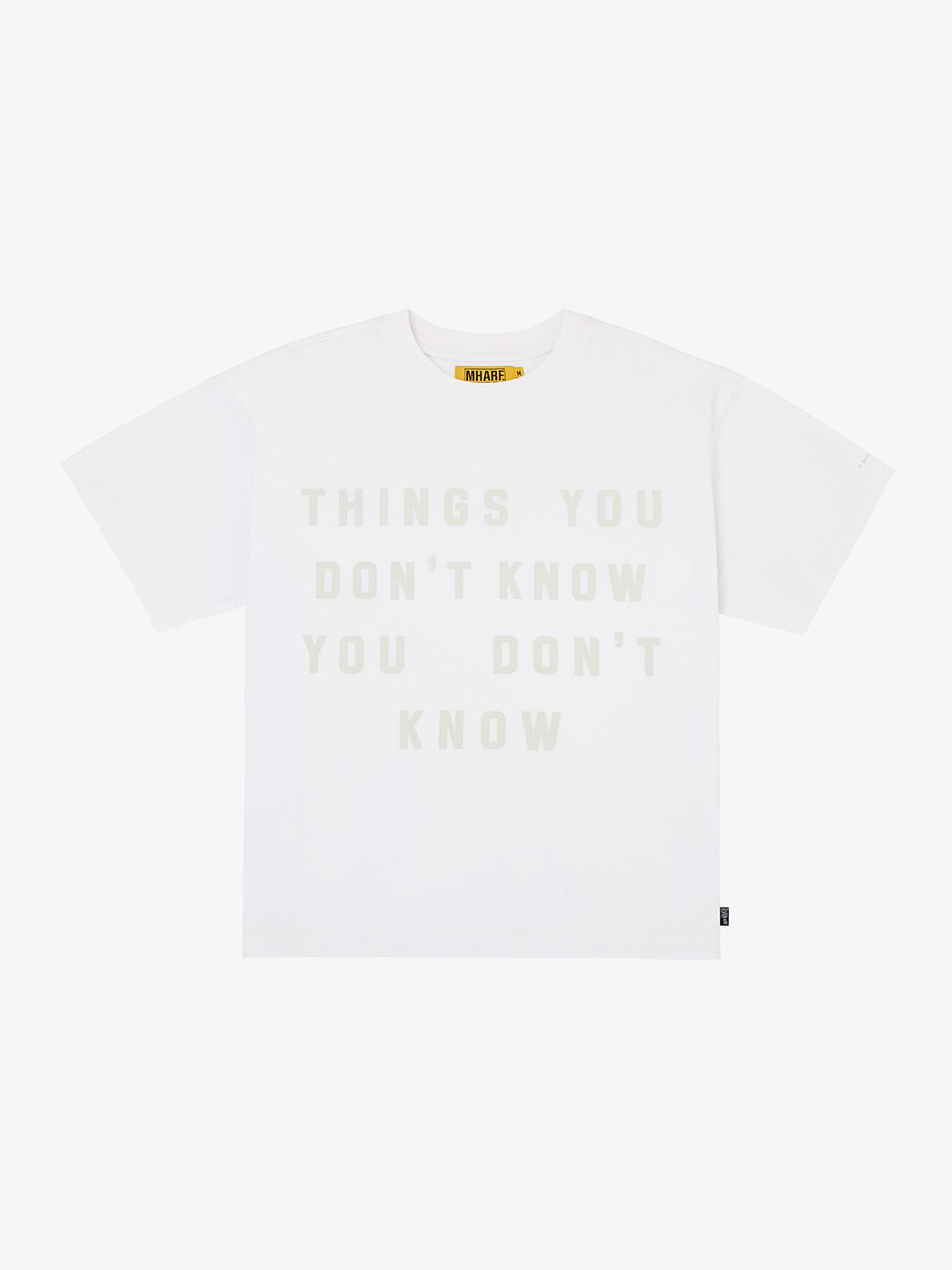 MHARF THINGS YOU DON'T KNOW Print Tee | Face 3 Face