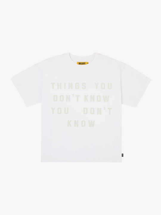 MHARF THINGS YOU DON'T KNOW Print Tee | Face 3 Face