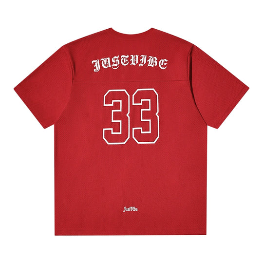 JUST VIBE 33 Numbered Mesh Hockey Jersey | Face 3 Face