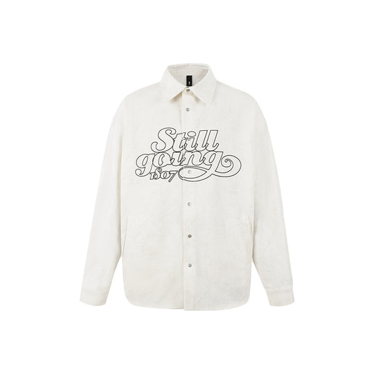 1807 STILL GOING Printed Twill Shirt Jacket | Face 3 Face