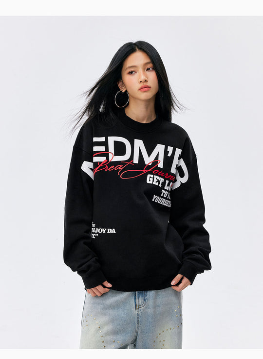 MEDM Big Logo Print Sweatshirt | Face 3 Face
