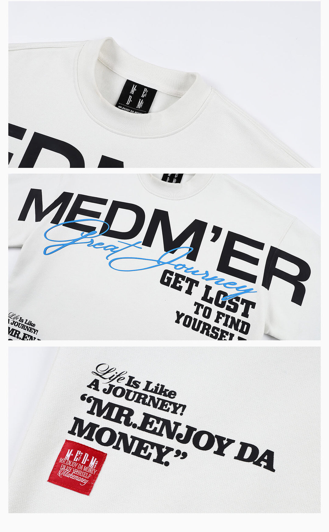 MEDM Big Logo Print Sweatshirt | Face 3 Face