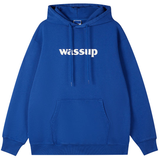 Wassup House Basic Logo Print Hoodie