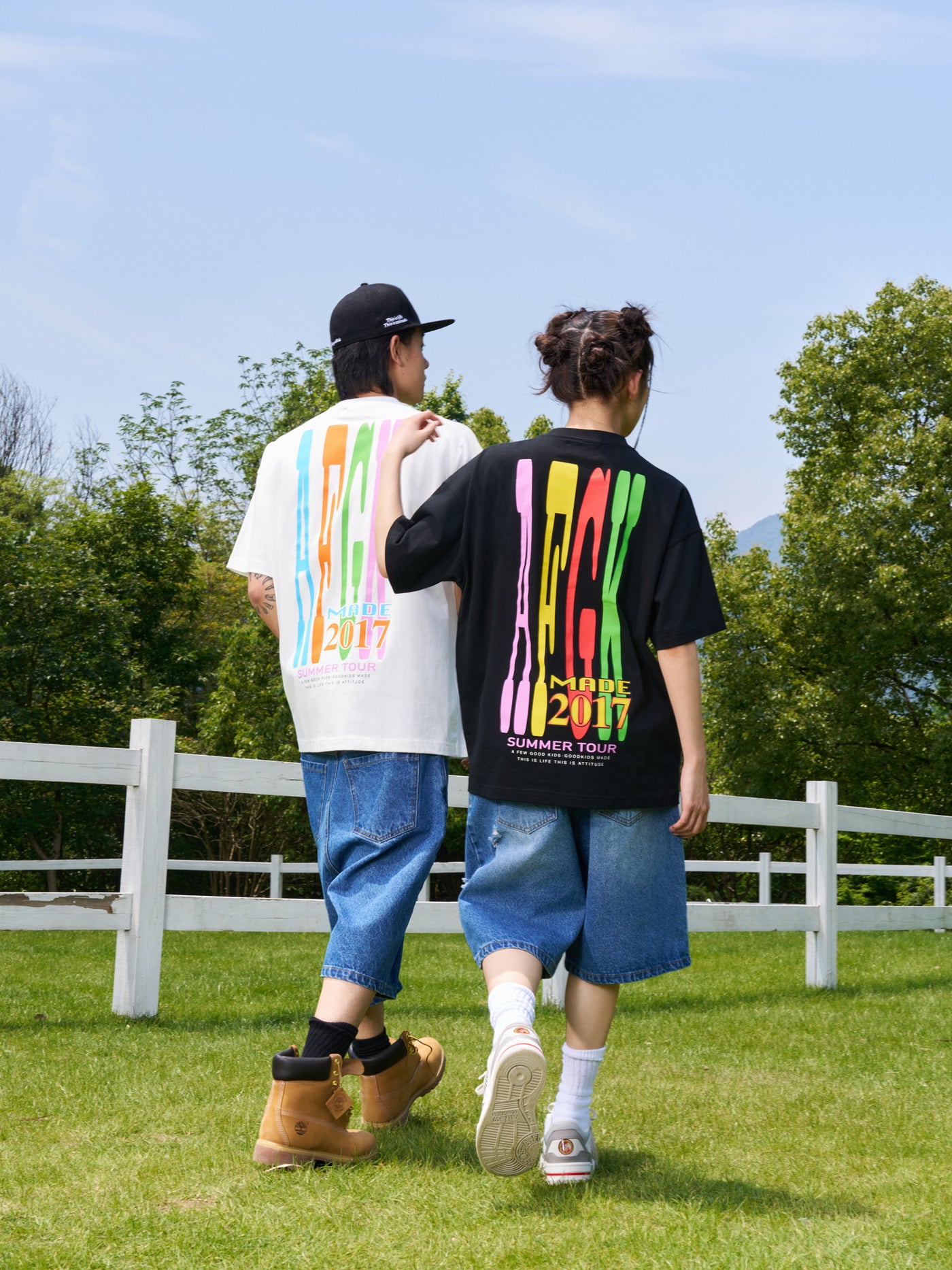 AFGK Multicolor Printing Letters Big Logo Tee | Face 3 Face