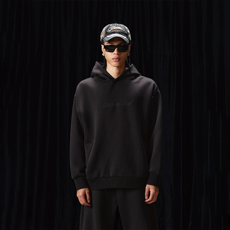Labt Wool Air Layer Embroidered Hoodie | Face 3 Face
