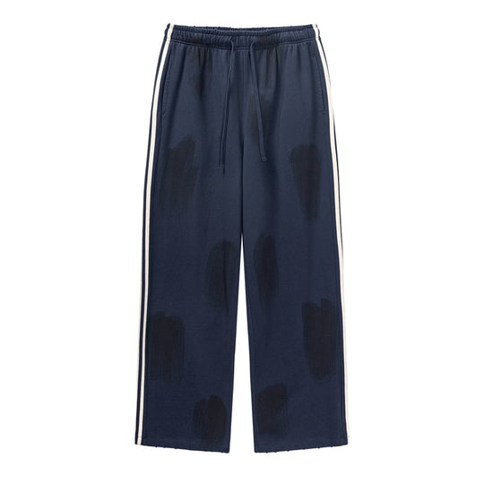F3F Select Three Bars Spray Color Abrasion Wide Sweatpants