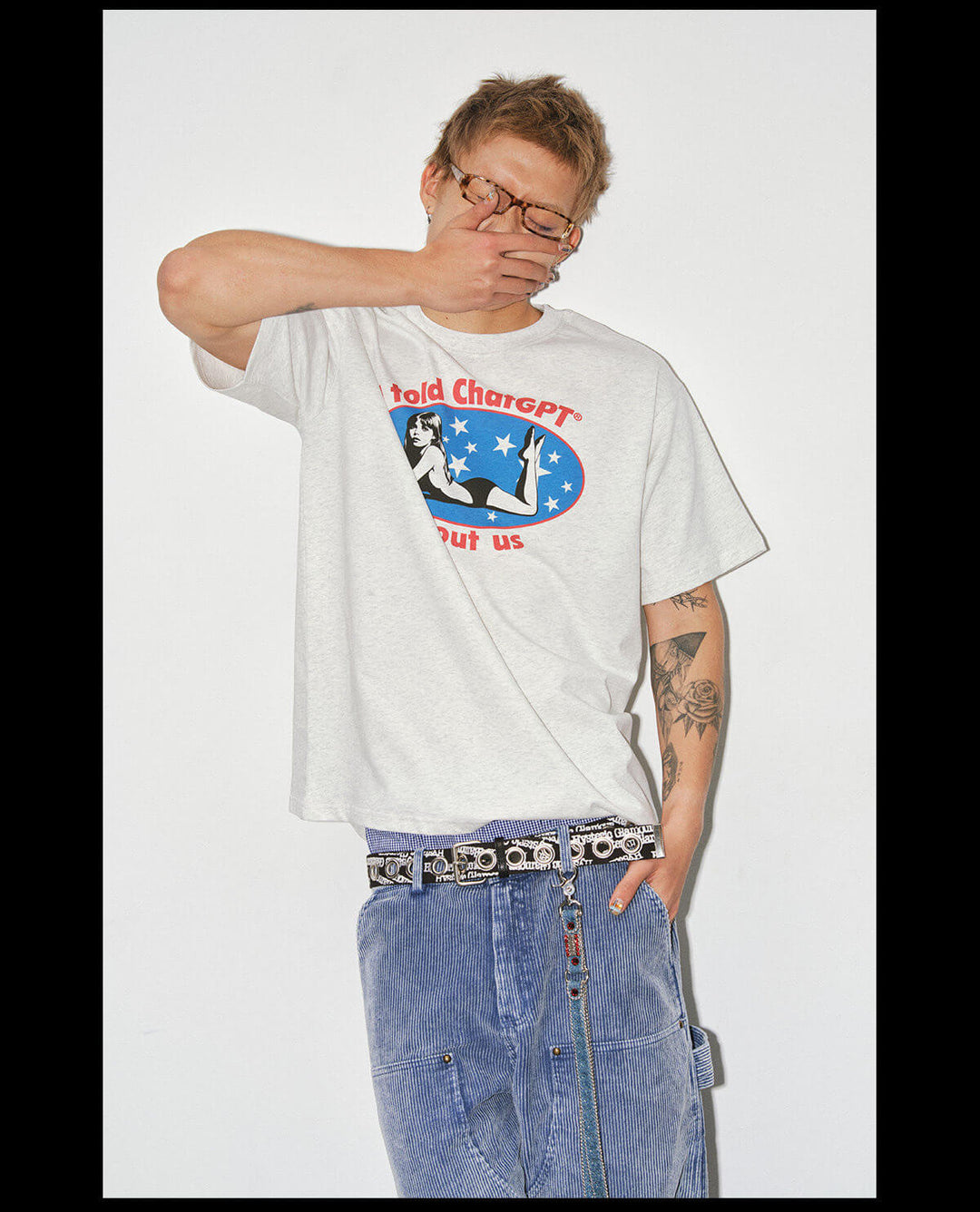 NOVACAM American Girl Graphic Print Short Sleeve Tee | Face 3 Face