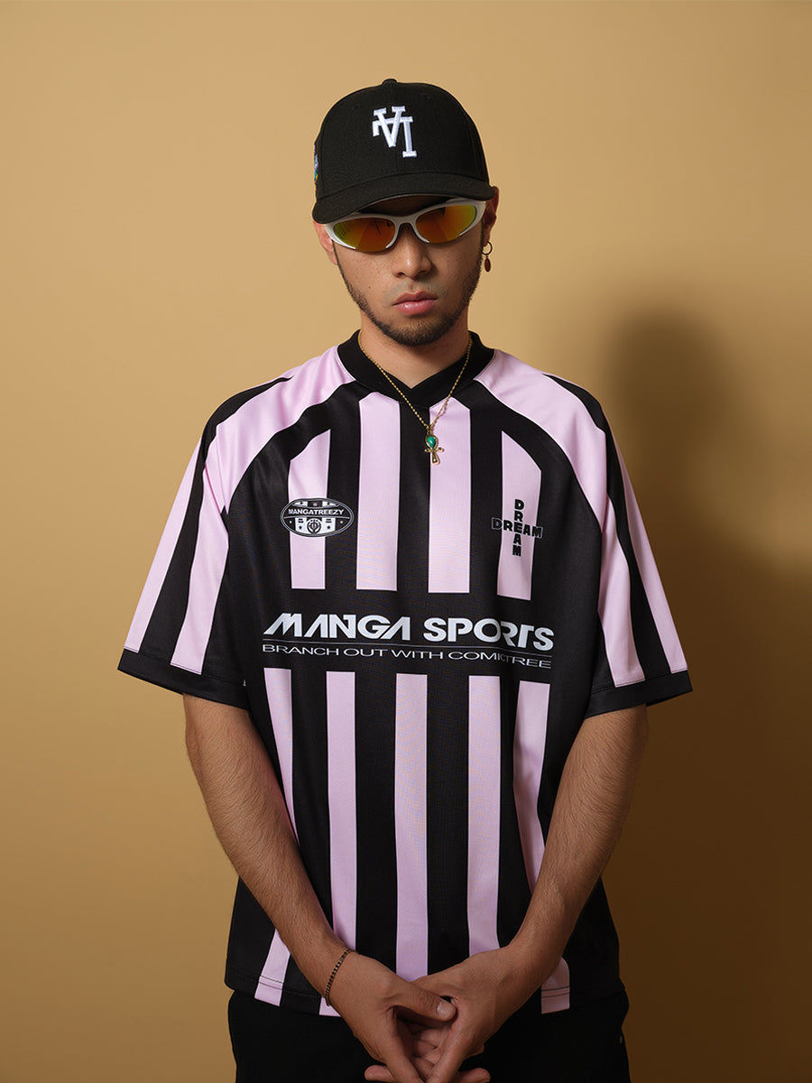 ComicTree C.t Striped V-Neck Soccer Jersey | Face 3 Face