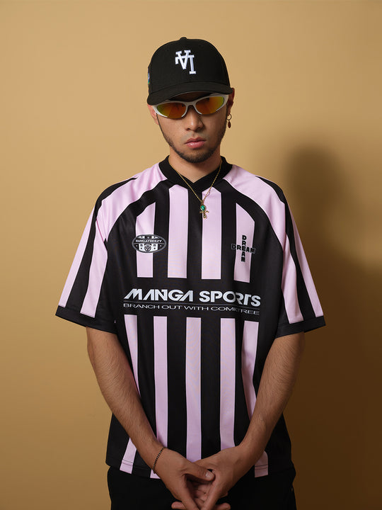 ComicTree C.t Striped V-Neck Soccer Jersey | Face 3 Face