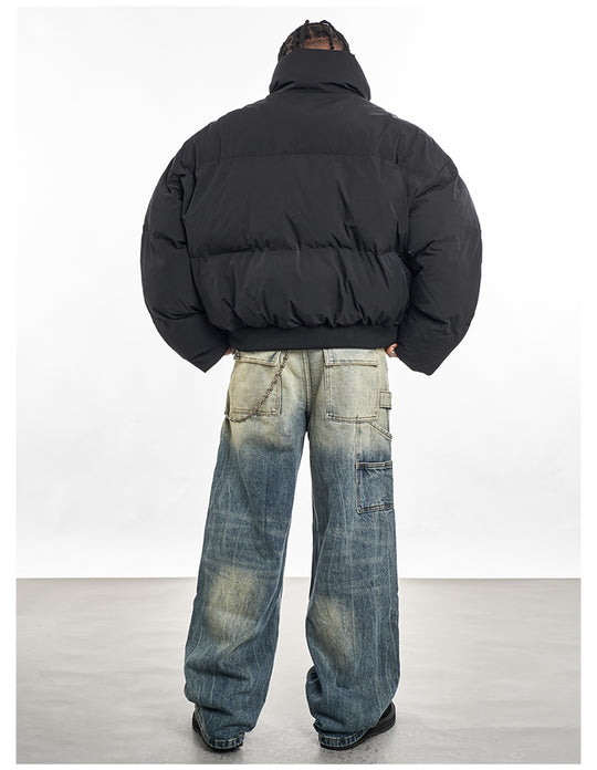 F3F Select Stand Up Collar Short Puffer Jacket | Face 3 Face