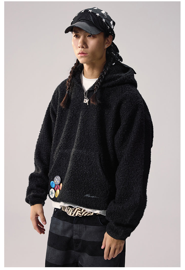 Remedy Sherpa Fleece Half Zip Hoodie | Face 3 Face