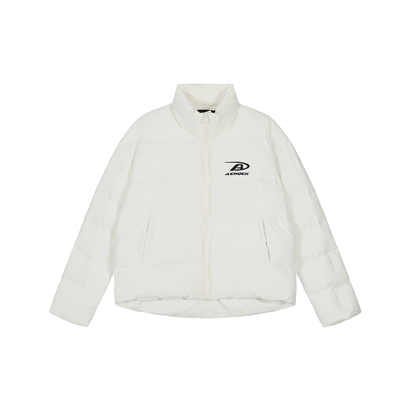Achock Basic Simple Embroidery Logo Cotton Jacket | Face 3 Face