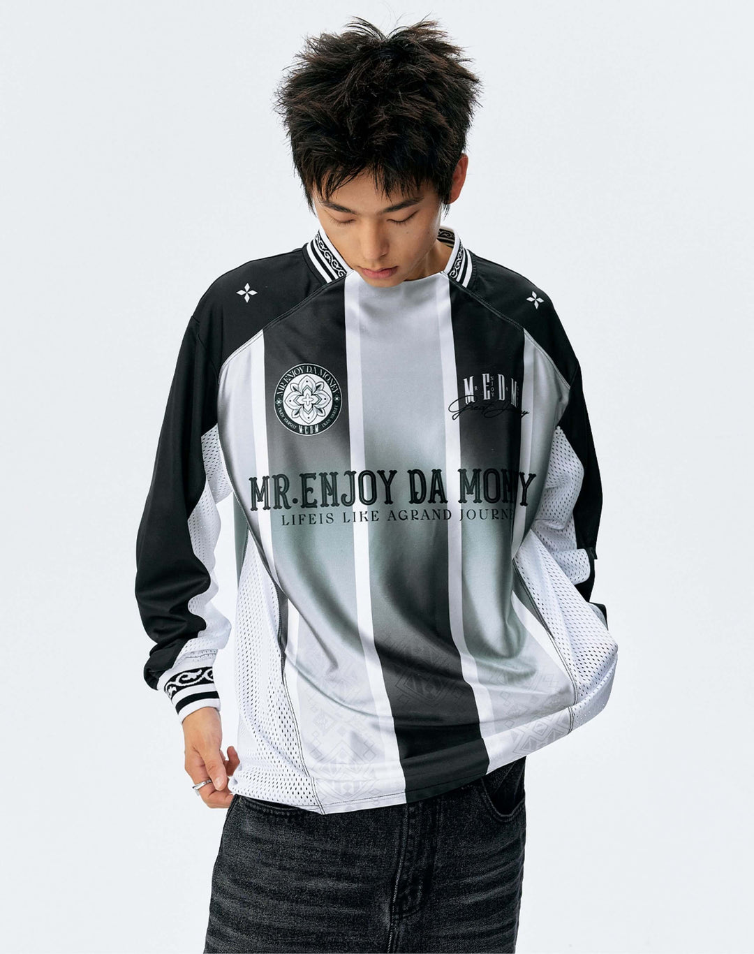 MEDM Ethnic Pattern Long Sleeve Jersey | Face 3 Face