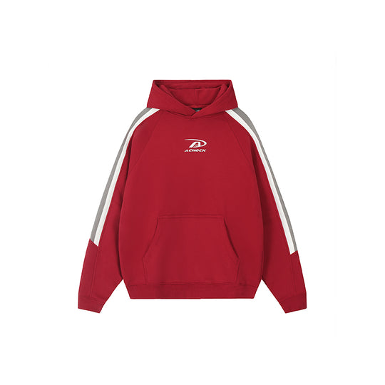 Achock Patchwork Small Logo Print Hoodie