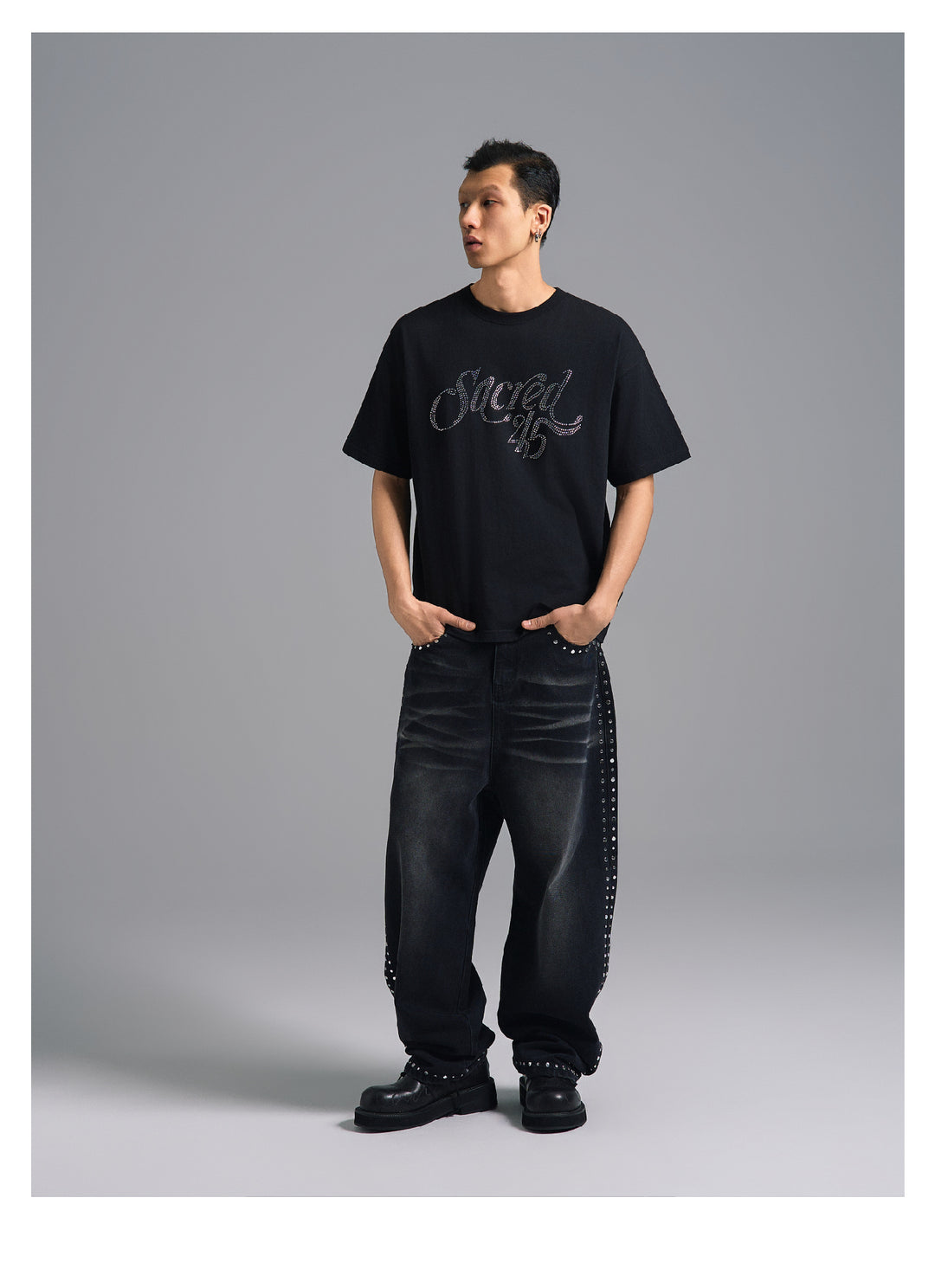 S45 Rhinestone Logo Tee | Face 3 Face