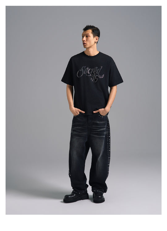 S45 Rhinestone Logo Tee | Face 3 Face