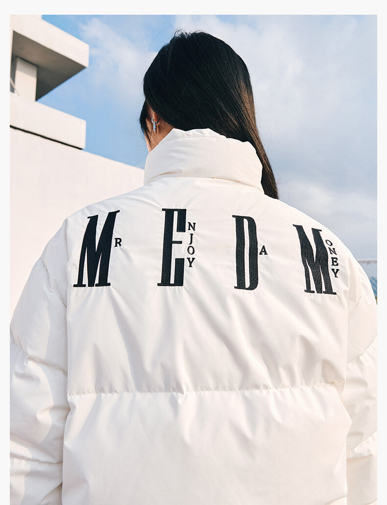 MEDM Logo Velcro Down Jacket | Face 3 Face