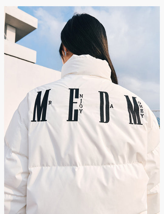 MEDM Logo Velcro Down Jacket | Face 3 Face