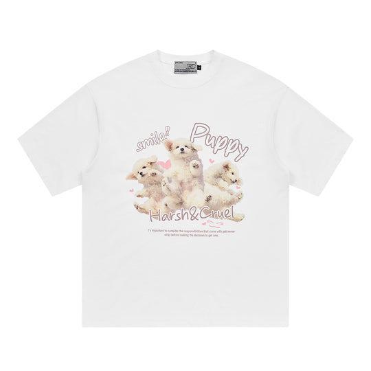 Harsh and Cruel Cute Puppy Print Tee