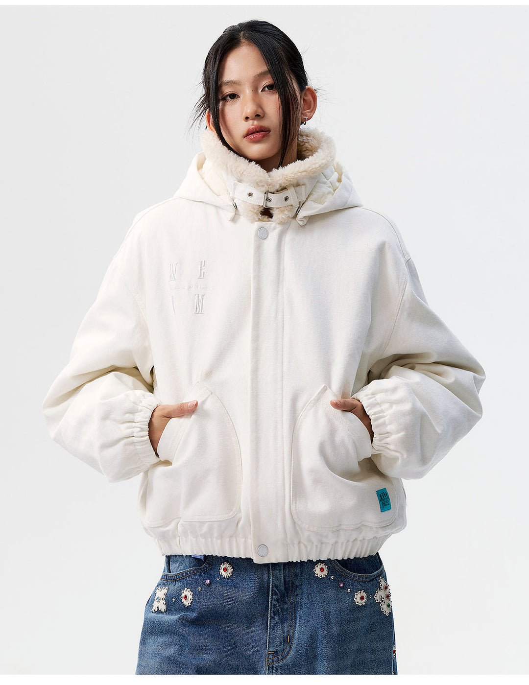 MEDM Sherpa Fleece Quilted Work Jacket | Face 3 Face