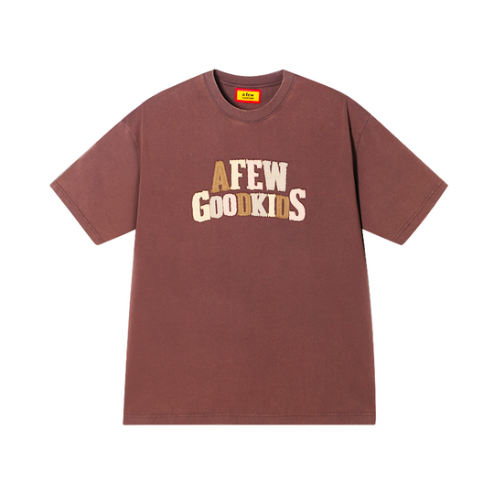 AFGK Washed Patch Letters Logo Tee