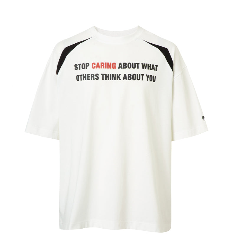 F2CE Basic Slogan Letter Printed Tee