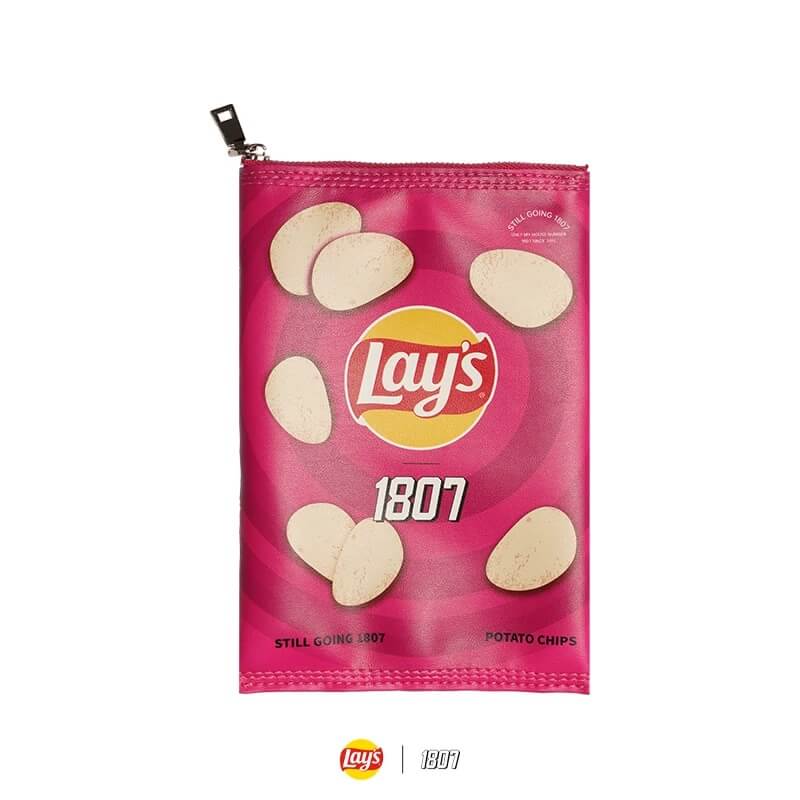 1807 × Lay’s Potato Chips Print PU Leather Small Shoulder Bag | Face 3 Face
