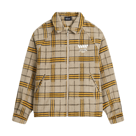 VOTE Plaid Tweed Jacket